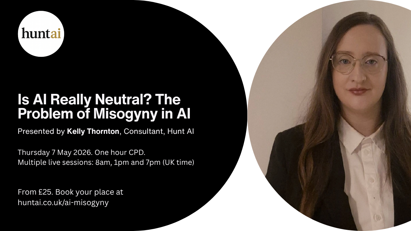 Misogyny in AI event exploring gender bias in artificial intelligence